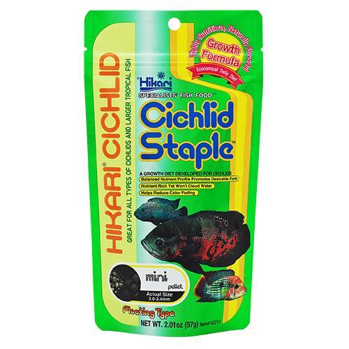 Корм Hikari Cichlid Staple М для взрослых цихлид 15-30 см/5,0-5,5 мм гранулы/57 г (03311)