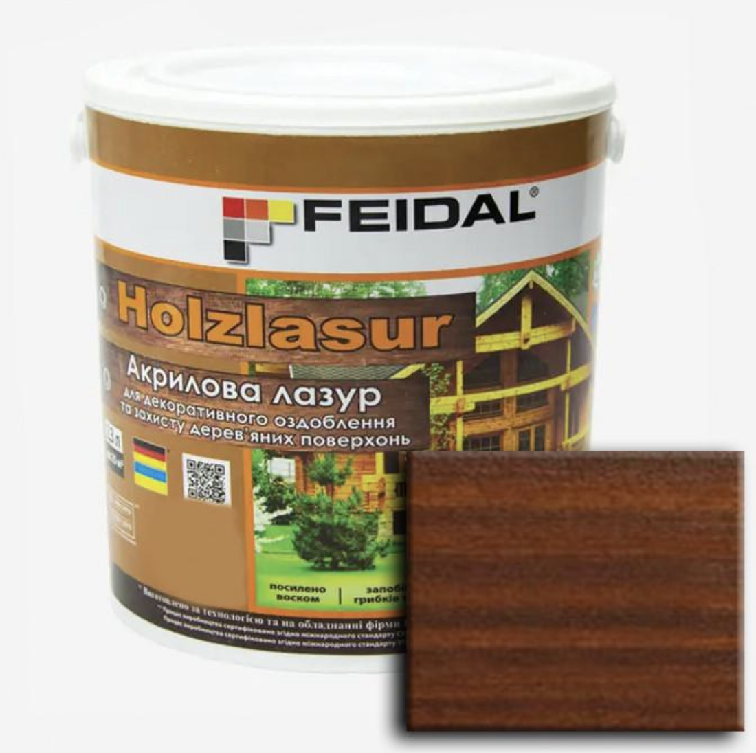 Лазурь акриловая Feidal Holzlasur 2,3 л Орех (27582032)