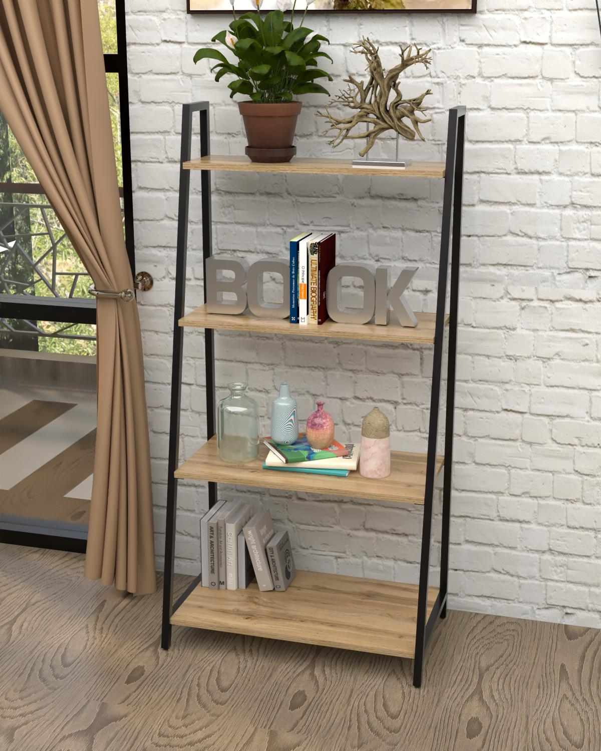 Стелаж-етажерка EcoLoft Талено DSP-1476-1 в стилі лофт Дуб Аппалачі (35282412)