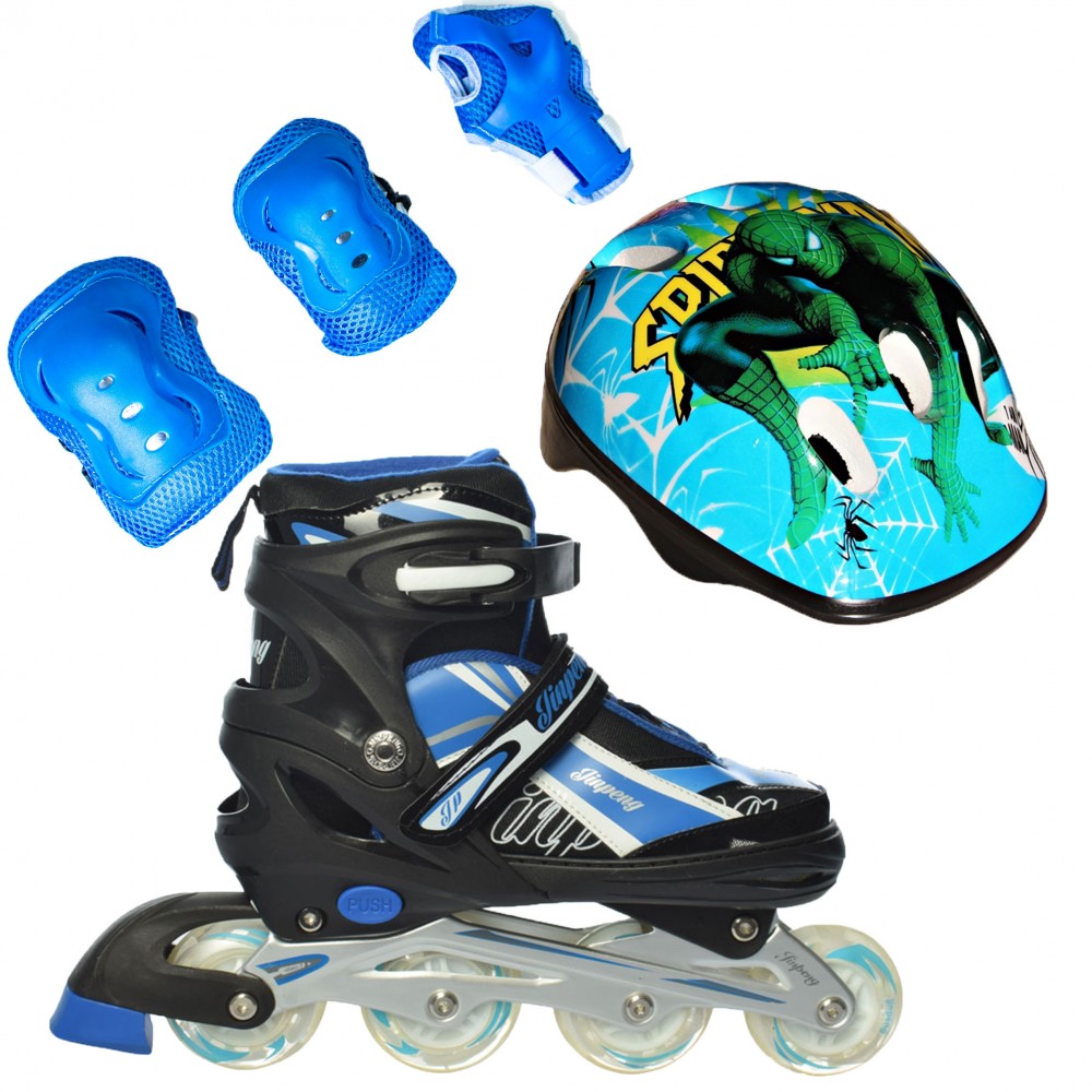 Ролики детские Rider Combo Disney защита и шлем SpiderMan р. 39-42 (2T3007E)