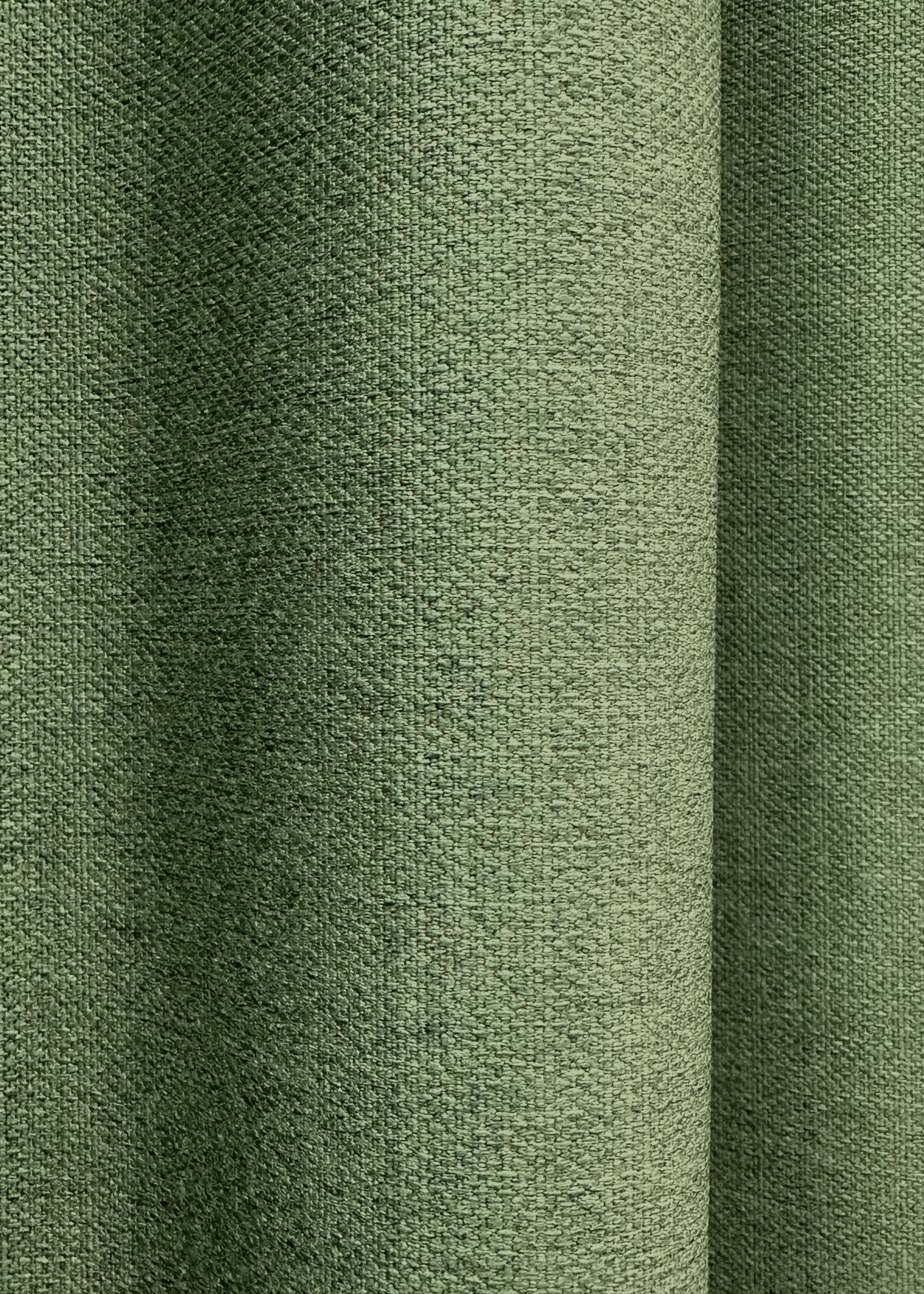 Комплект готовых штор VR-Textil Шенил однотонный №1684ш 150х270 см 2 шт. Зеленый (33-0588) - фото 8