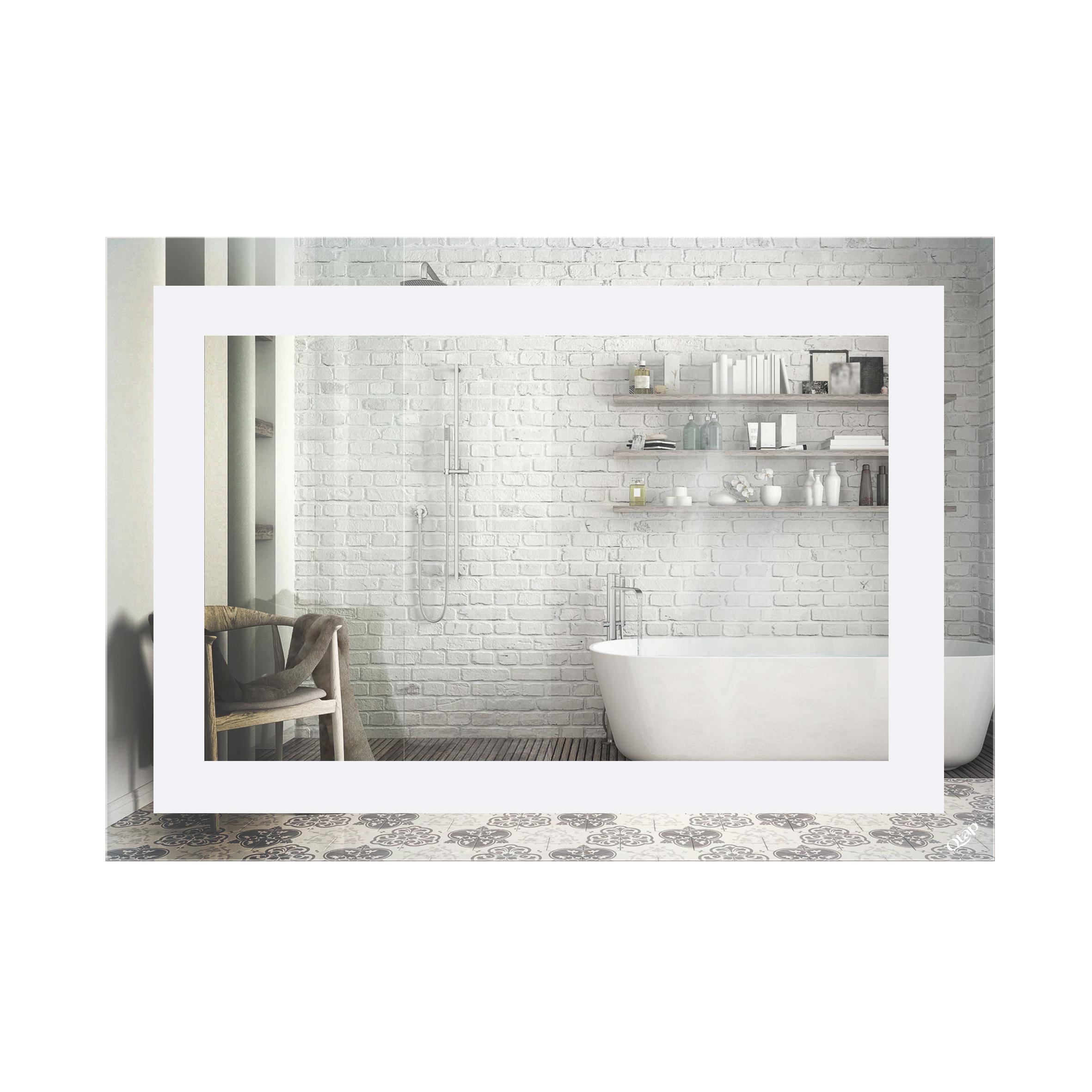 Зеркало Q-tap Mideya Quadro 500х700 с LED-подсветкой Reverse (QT20781004W)