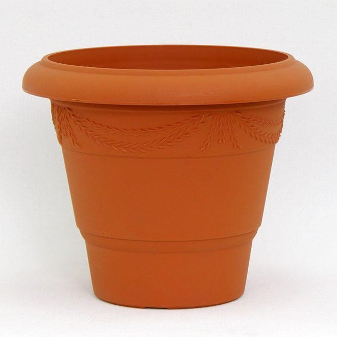 Горщик пластмасовий Flora 34 см Теракотовий (82670)