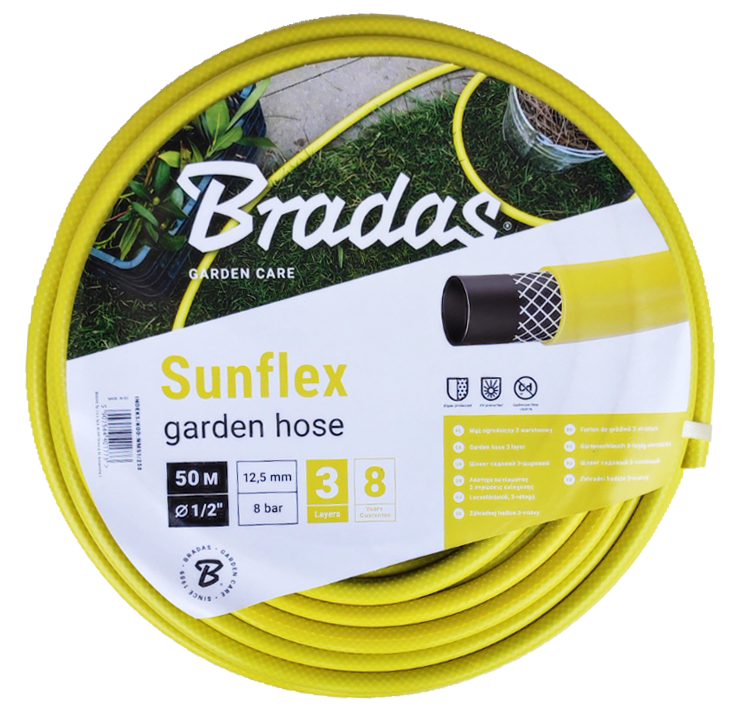 Шланг для полива Bradas Sunflex 1/2" 50 м (6523)