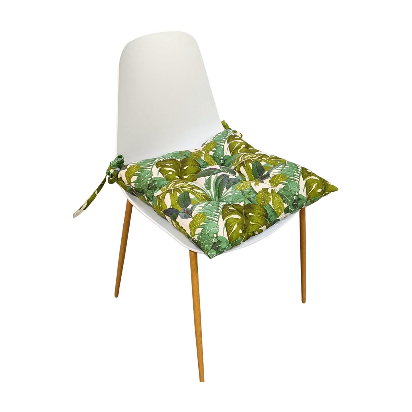 Подушка для стула eGarden ONA VERDE холофайбер с завязками 40x40x8 см (5668)