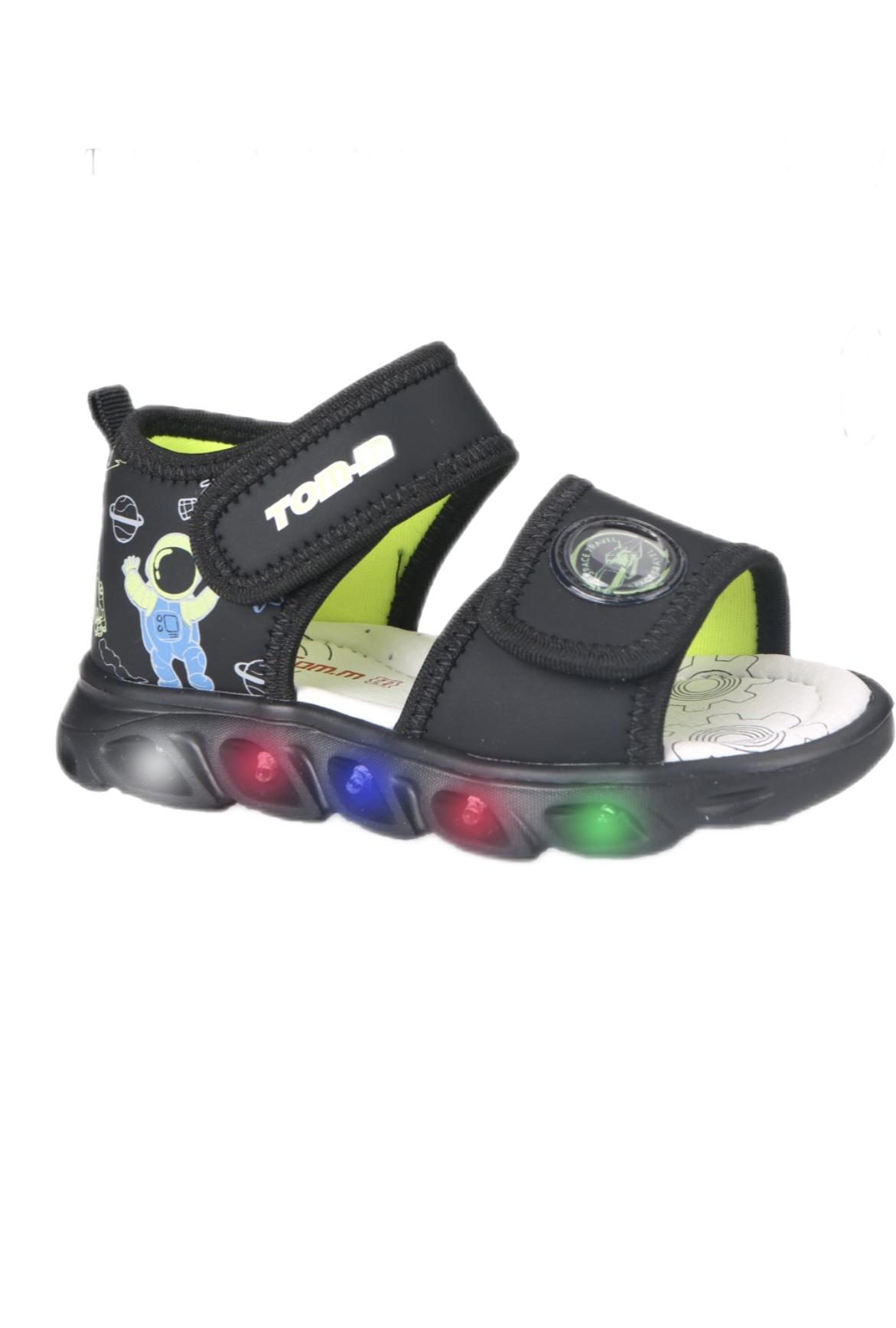 Сандали детские TOM.M с подсветкой р. 27 Черный/Зеленый