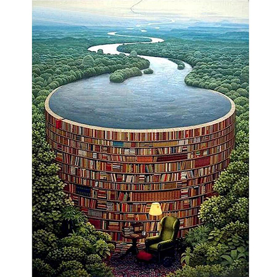 Алмазная вышивка Diy Источник 30х40 см