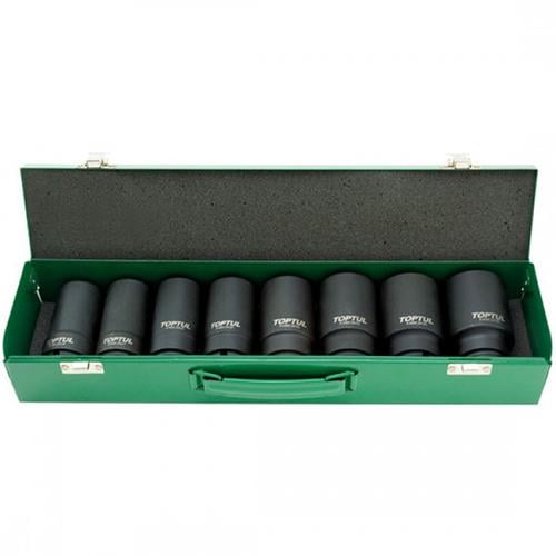 Набор головок ударных Toptul GDAD0802 длинных З/4″ 26-З8 мм 8 шт. (106-112-GDAD0802)