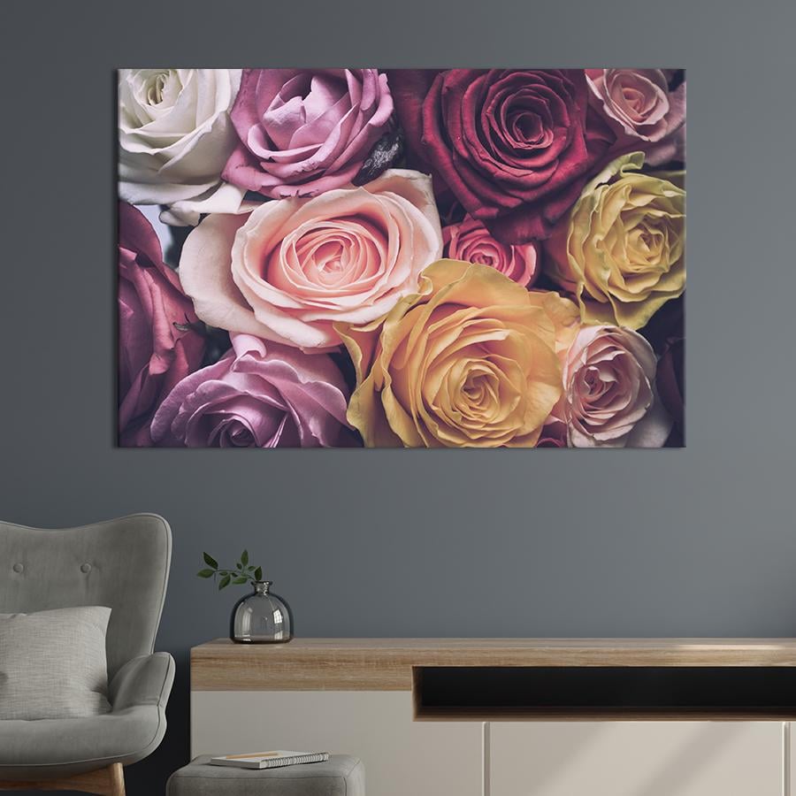 Картина на холсте Восхитительные розы 51x34 см (886-1)