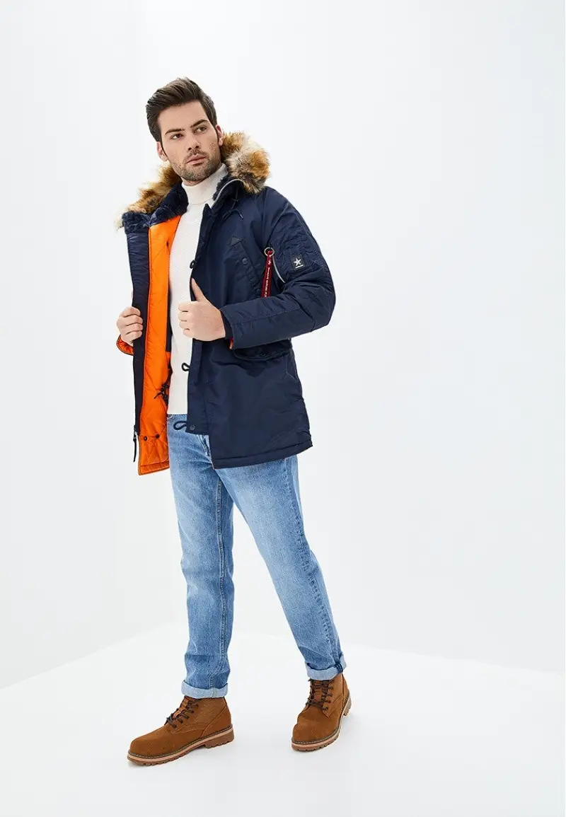 Куртка аляска Airboss Winter Parka XS Blue (171000123221BXS) - фото 5