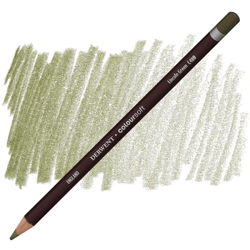 Олівець кольоровий Derwent Coloursoft С480 Зелений лінкольн (701000)