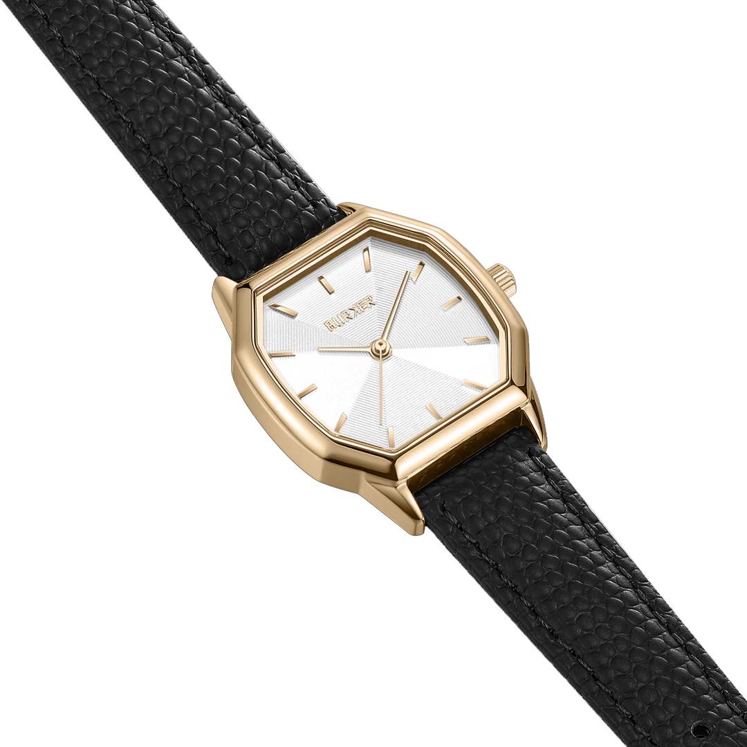 Годинник жіночий BURKER Julia Gold Black Leather (0434) - фото 4 Годинник жіночий BURKER Julia Gold Black Leather (0434) - фото 4