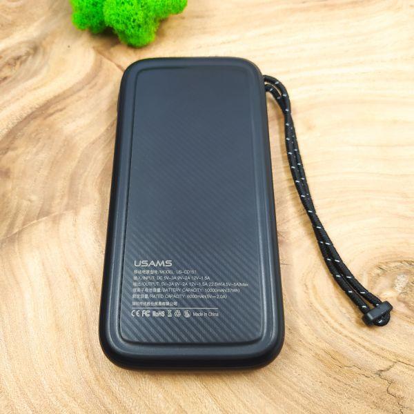 Портативний зарядний пристрій Usams US-CD151 10000 mAh QC/PD 22,5W Black (28248) - фото 3