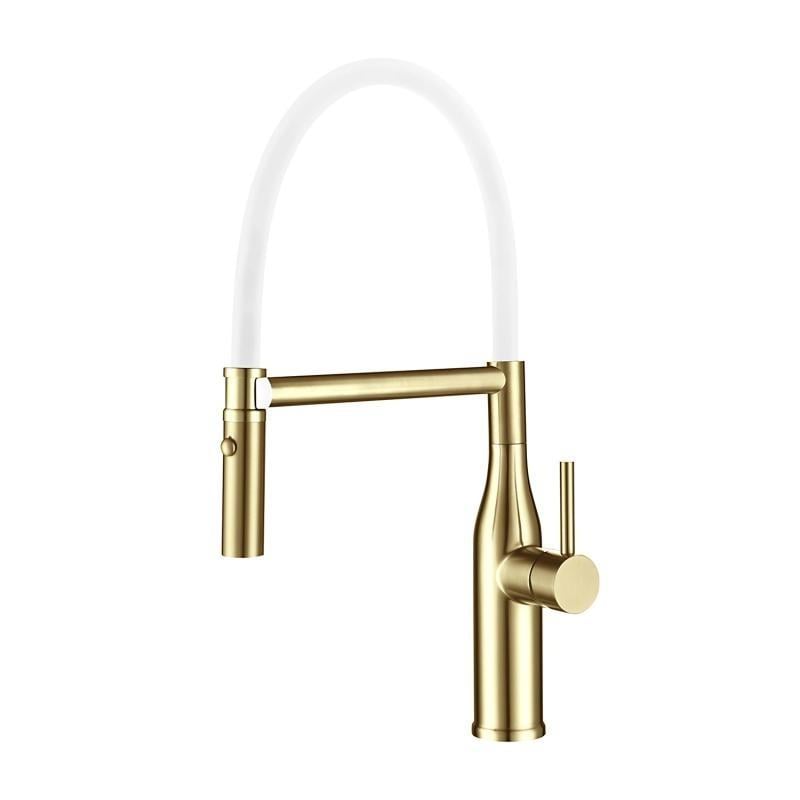 Змішувач для кухні з гнучким носиком Gappo 1047629 Золотий (G4098-23)