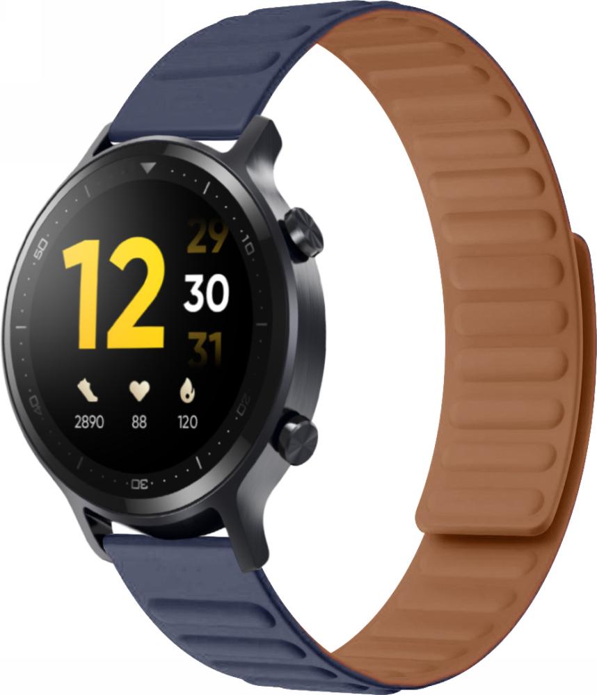 Ремінець Magneter для Realme Watch S Dark Blue (26649-5D) Ремінець Magneter для Realme Watch S Dark Blue (26649-5D)