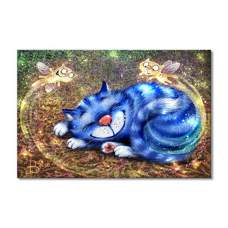 Модульная картина Котофеечки сладких снов 1 модуль 40х60 см