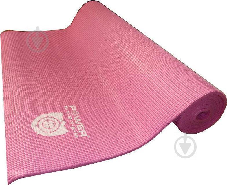 Коврик для йоги Power System  PS-4014 Fitness Yoga Mat Pink