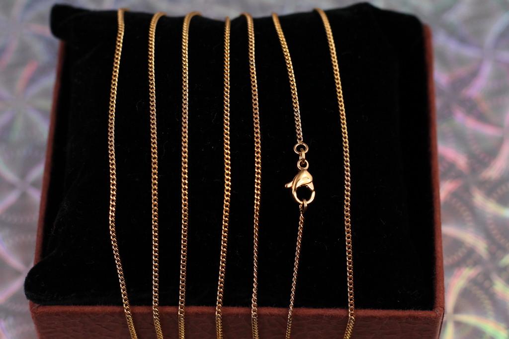 Цепь Xuping Jewelry Панцирная 60 см 1 мм Золотистый (1896368620)