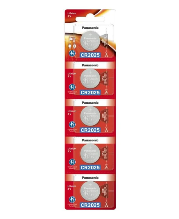 Батарейка Panasonic CR2025 Lithium 3v 5 шт. (36905903)