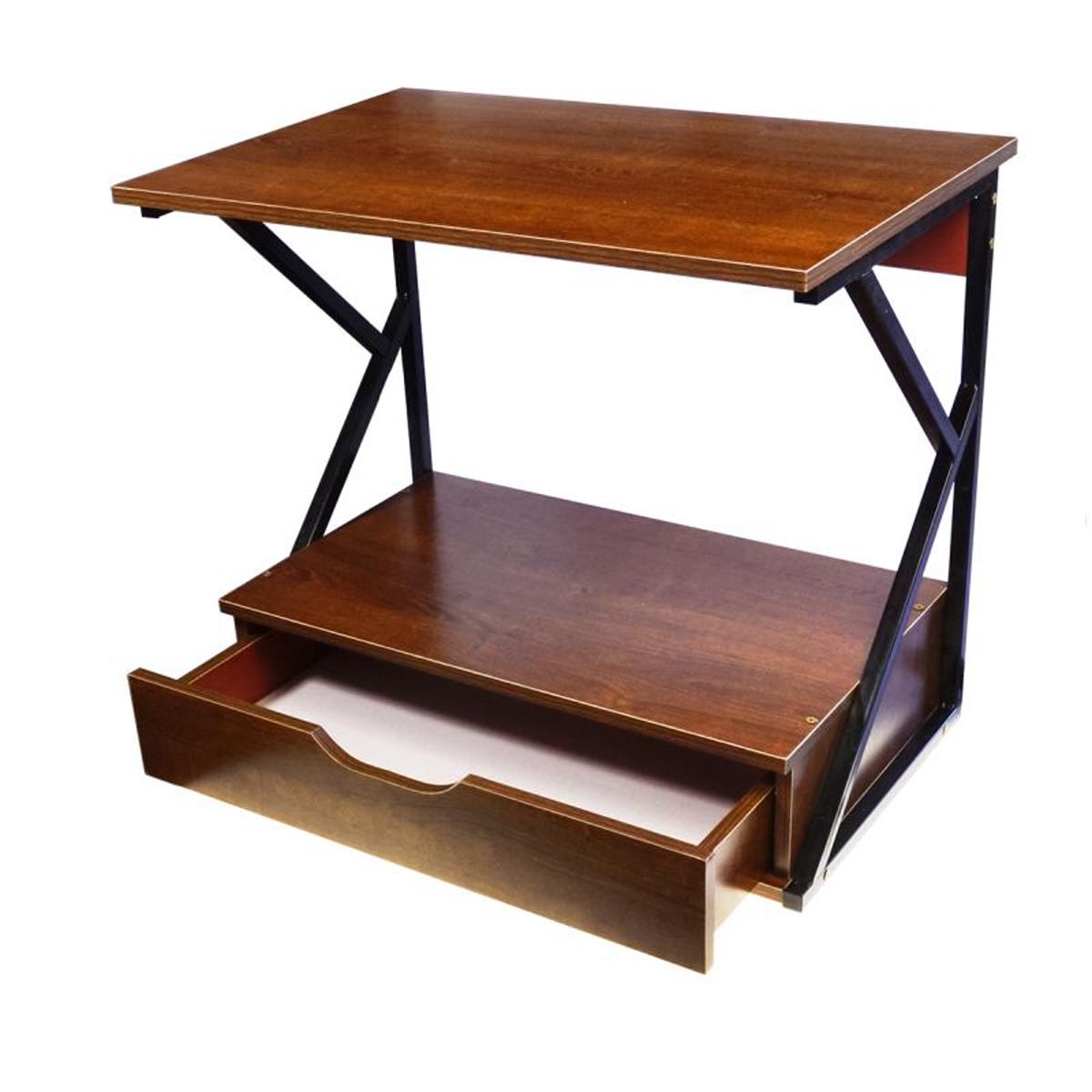 Подставка для микроволновки Kitchen Oven Rack с выдвижным ящиком 47х54х35 см Коричневый (1008801-Brown) - фото 3