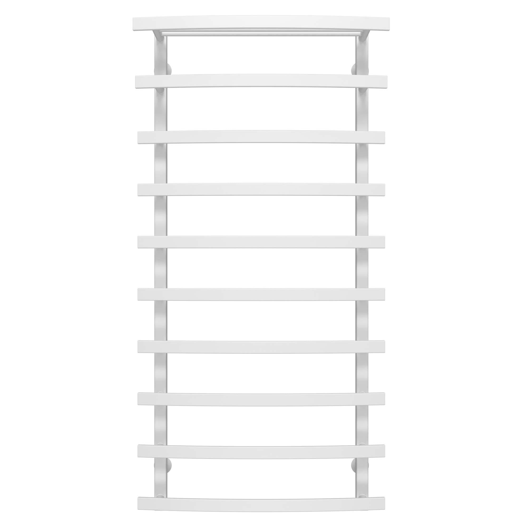 Полотенцесушитель водяной Deffi Lotos П10 боковое правое подключение нержавеющая сталь 400х1200 мм Белый (A.LO.120.40.10.WC)