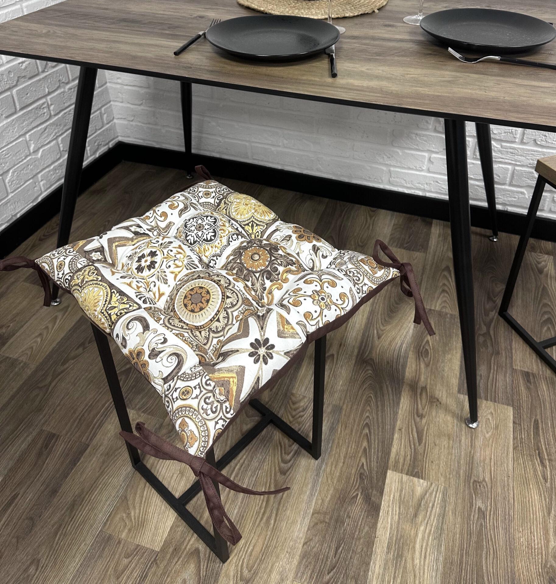 Сидушка Abstraction Comfort Home на стул/кресло/садовую мебель 40х40 см