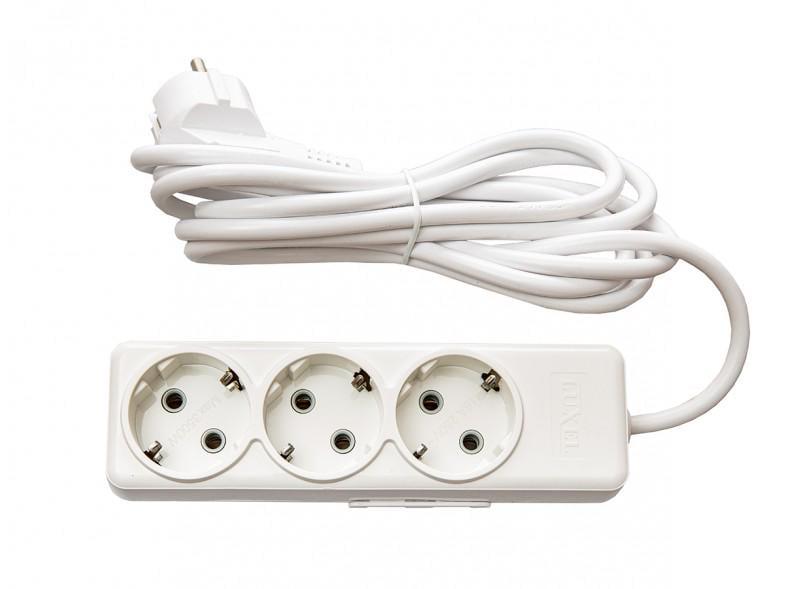 Подовжувач тримісний Luxel AURA з/з 3 м (7333)