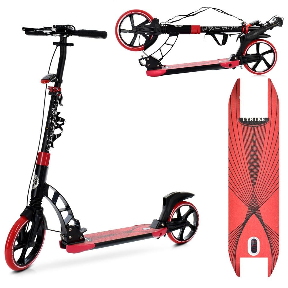 Самокат iTrike SR 2-014-BR Чорний з червоним - фото 2