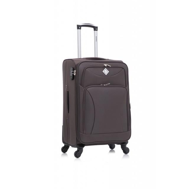 Чемодан Bonro Tourist 4 колеса средняя Коричневый (2761308520)