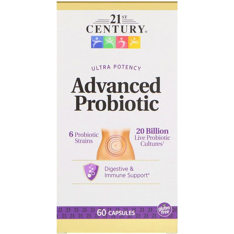 Пробіотик 21st Century Advanced Probiotic Ultra Potency 60 капсул