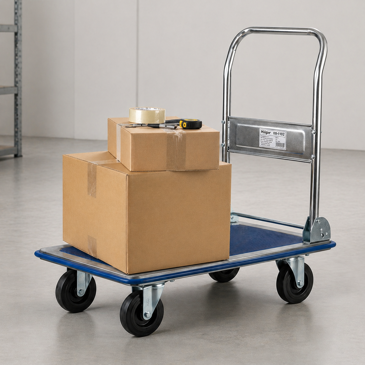 Тележка складская Helper HP - 1172 150 кг 83х47х73 см