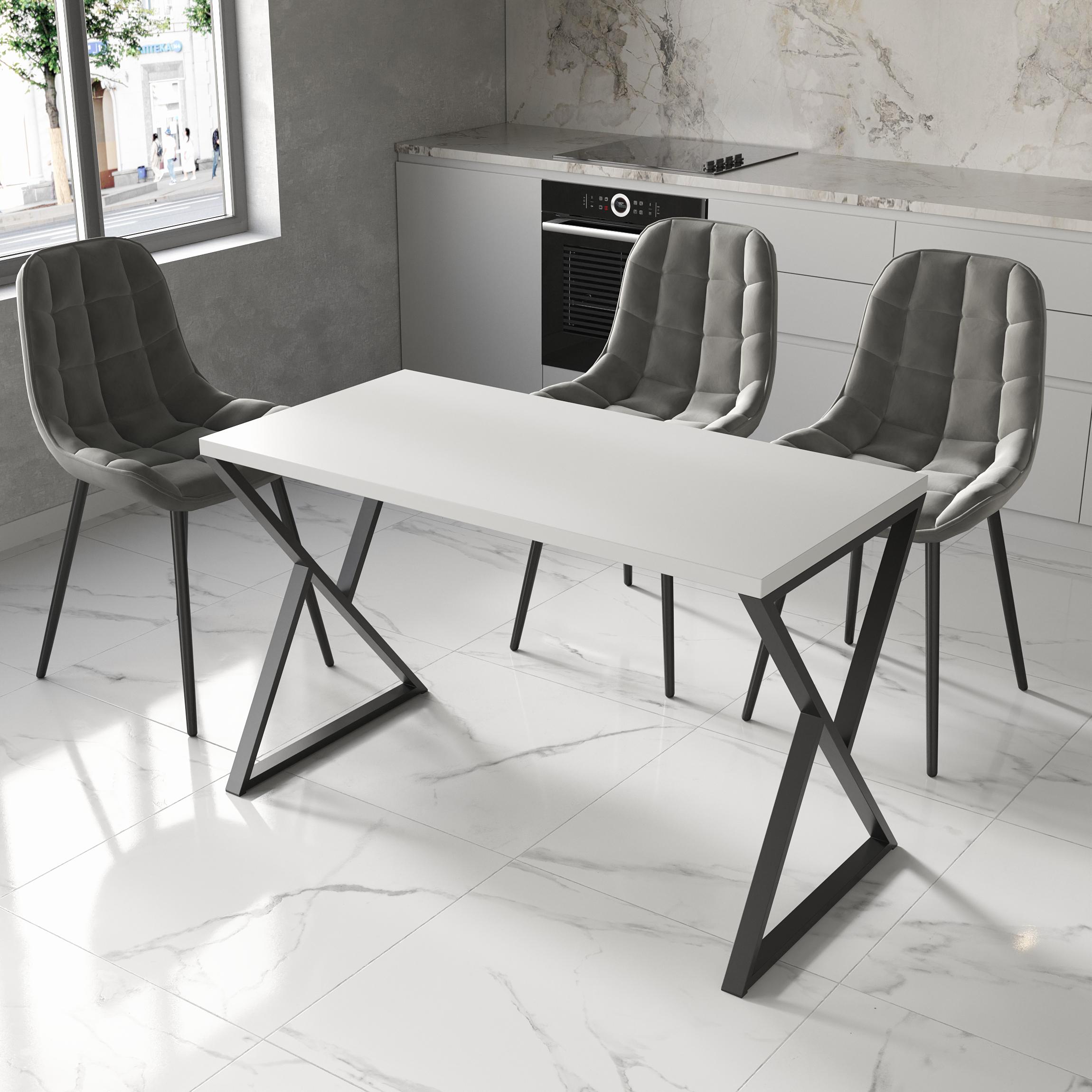 Обеденный стол 10 1200х600х32 мм Белый (23682218)