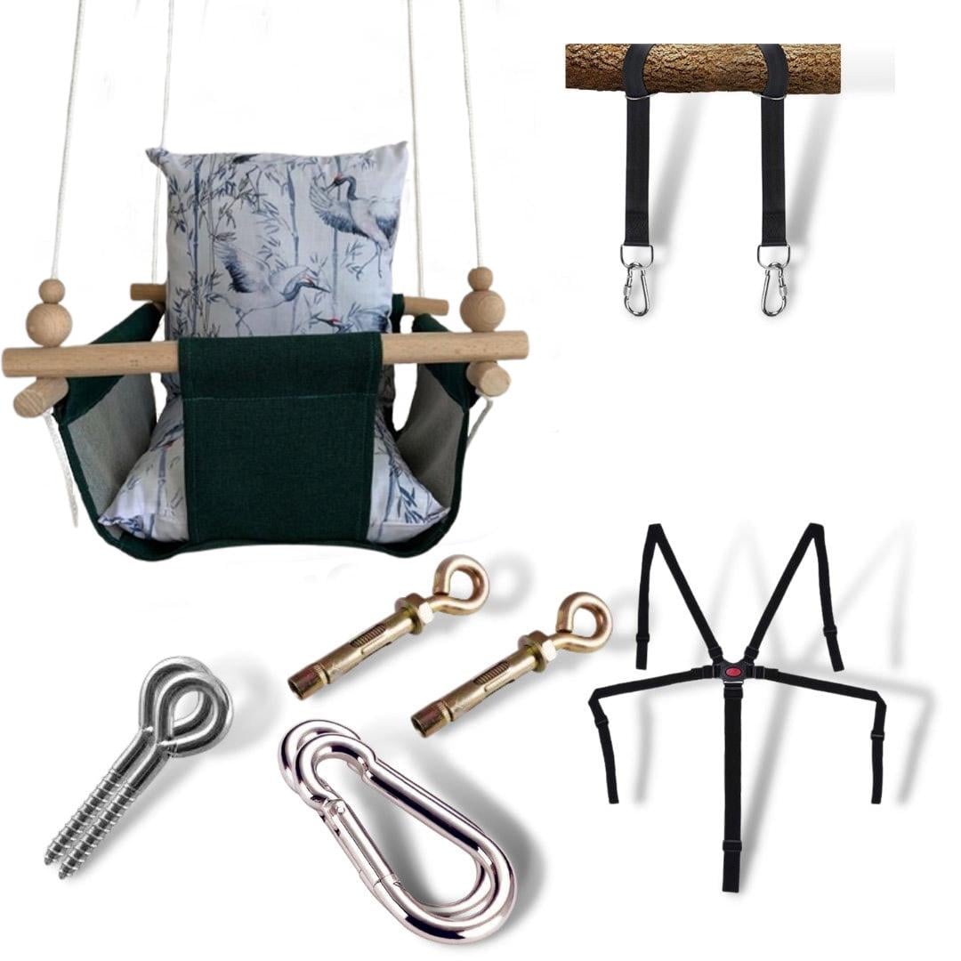 Дитяча гойдалка Infancy Китайські Лелеки Зелений (9909342)