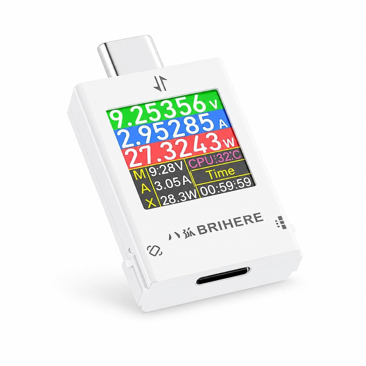 Тестер ATORCH BRIHERE B10 USB Type-C 600W 6A/12А 4.5-50V