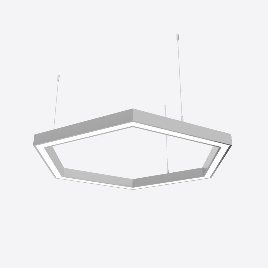 Светильник светодиодный X-LED 120 Вт шестиугольник 860x745x43 мм (LSNH-120) - фото 1 Светильник светодиодный X-LED 120 Вт шестиугольник 860x745x43 мм (LSNH-120) - фото 1