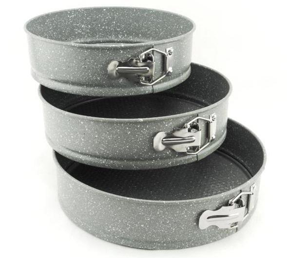 Набір круглих форм для торта A-Plus 0036 мармурове покриття 3 шт. (DR001471)