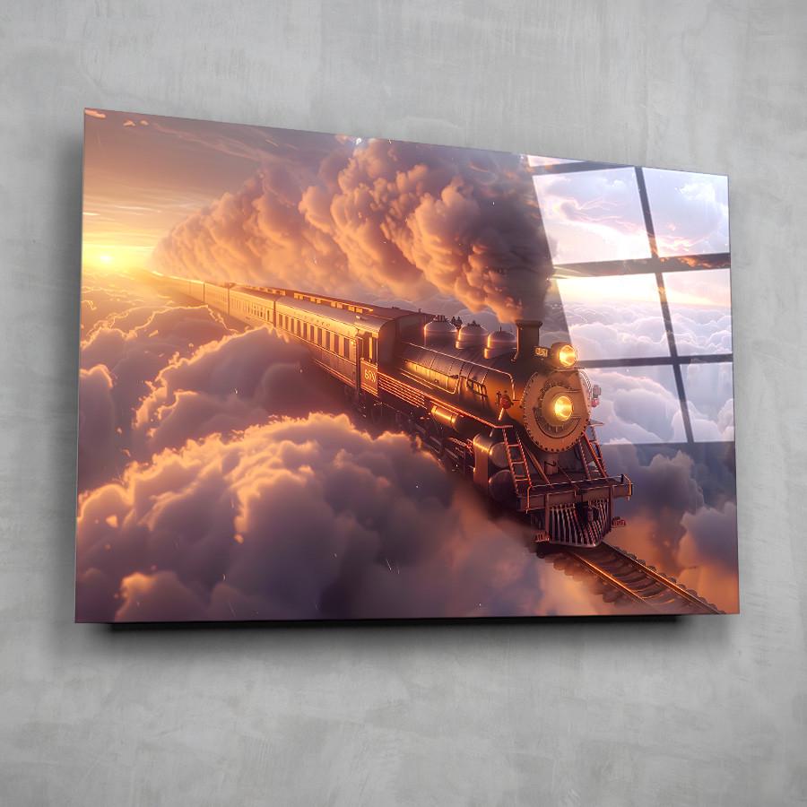 Картина на стекле NovellaPrint Небесный экспресс 120х80 см (522.4)