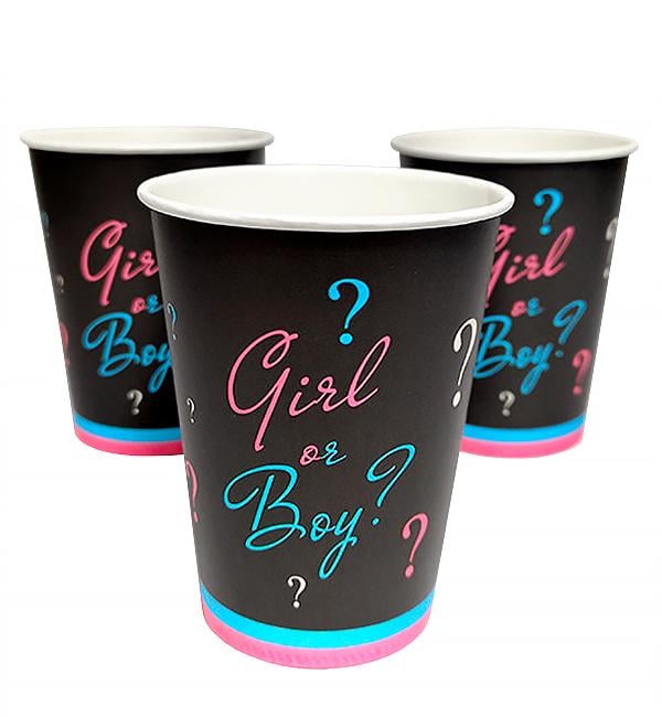 Паперові склянки Girl or Boy 10 шт. 250 мл