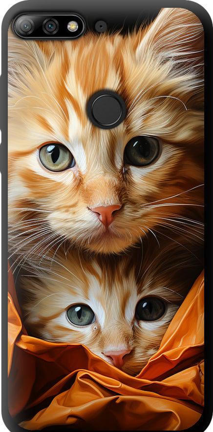 Чехол на Huawei Honor 7C Pro Котики 2 (5664b-2070-42517) Чехол на Huawei Honor 7C Pro Котики 2 (5664b-2070-42517)