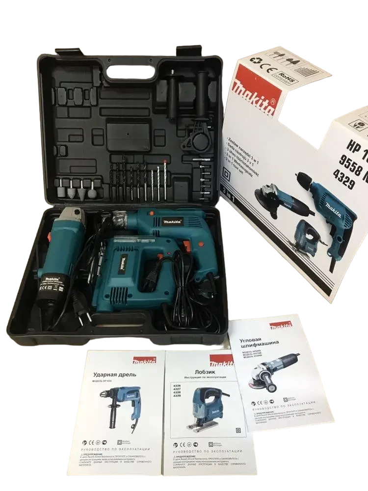 Набор инструмента Makita 3в1 (MAKIT33oa)