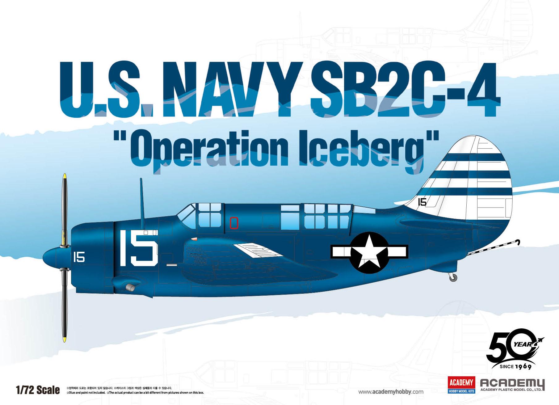 Сборная модель Academy U.S. NAVY SB2C-4 Operation Iceberg 1:72 (12545)