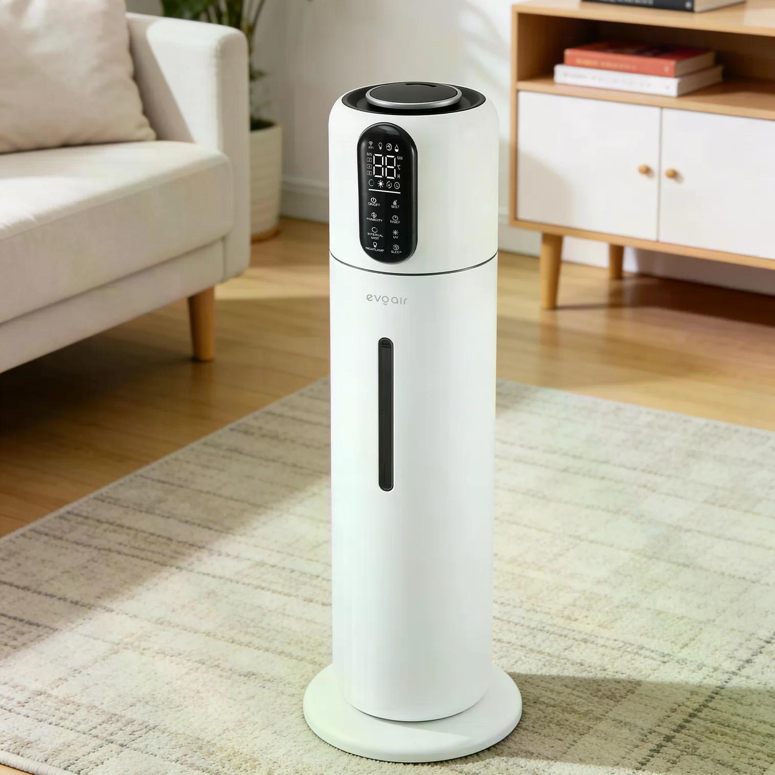 Зволожувач повітря розумний EvoAir STEAMIX8500 Wi-Fi керування/датчик вологості/автоматичний 300 мл/год 8,5 л (128799156) - фото 5