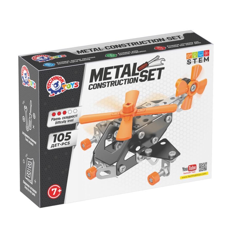 Конструктор металевий ТехноК 0143 105 деталей (MTT-197931) Конструктор металевий ТехноК 0143 105 деталей (MTT-197931)