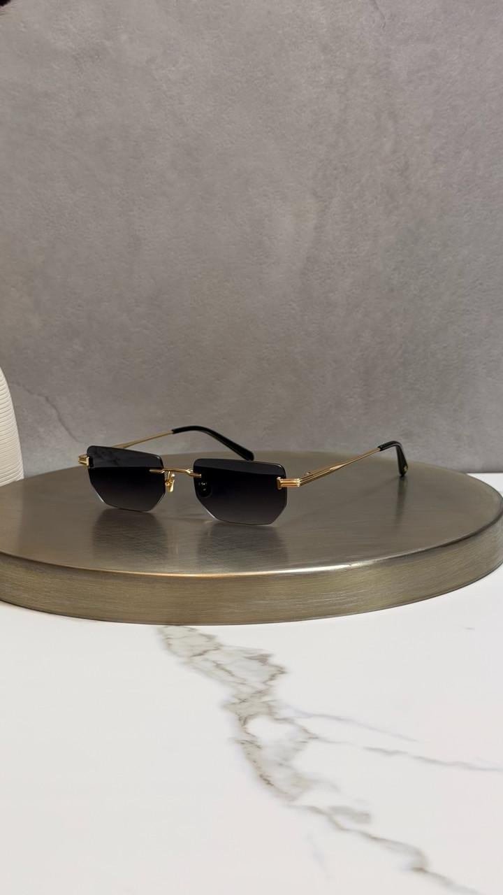 Солнцезащитные очки Tom Ford FT1355 Ethan безоправные геометрические унисекс Золотой