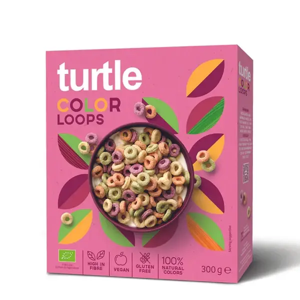Сухой завтрак Turtle Кольца без глютена органические 300 г (1759924664)