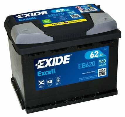 Акумулятор для легкового автомобіля EXIDE EXCELL Euro EB620 62 Ah 12V (18073453)