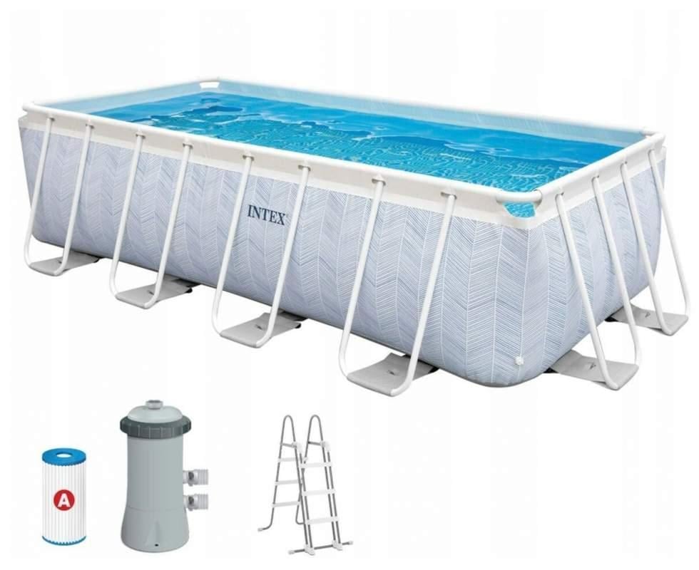 Бассейн каркасный Intex с фильтрацией и стремянкой 6836 л 400х200х100 см - фото 3 Бассейн каркасный Intex с фильтрацией и стремянкой 6836 л 400х200х100 см - фото 3