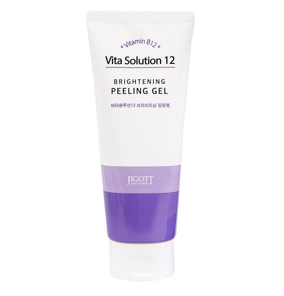 Пилинг-гель осветляющий Jigott Vita Solution 12 Brightening Peeling Gel 180 мл (8809541281921)