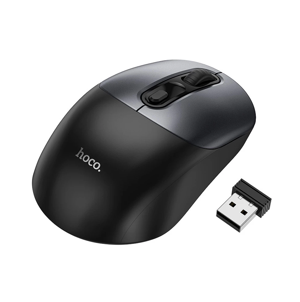 Компьютерная мышка Hoco GM28 2.4G Black Metal Gray (20754) Компьютерная мышка Hoco GM28 2.4G Black Metal Gray (20754)