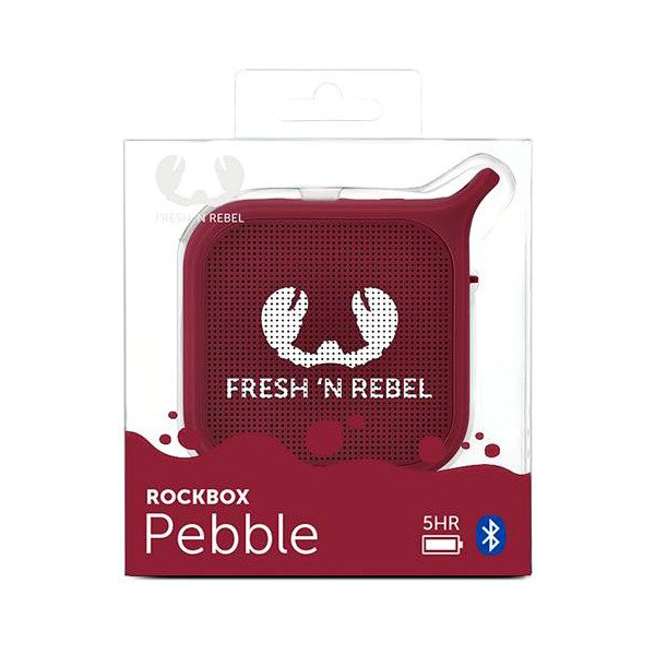 Портативная колонка Fresh ‘N Rebel Rockbox Pebble Small Bluetooth Speaker Ruby (1RB0500RU) - фото 6